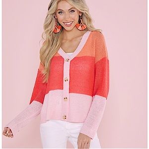 NWT ✅ MUD PIE 🩷 Barker Button Down Cardigan Sweater